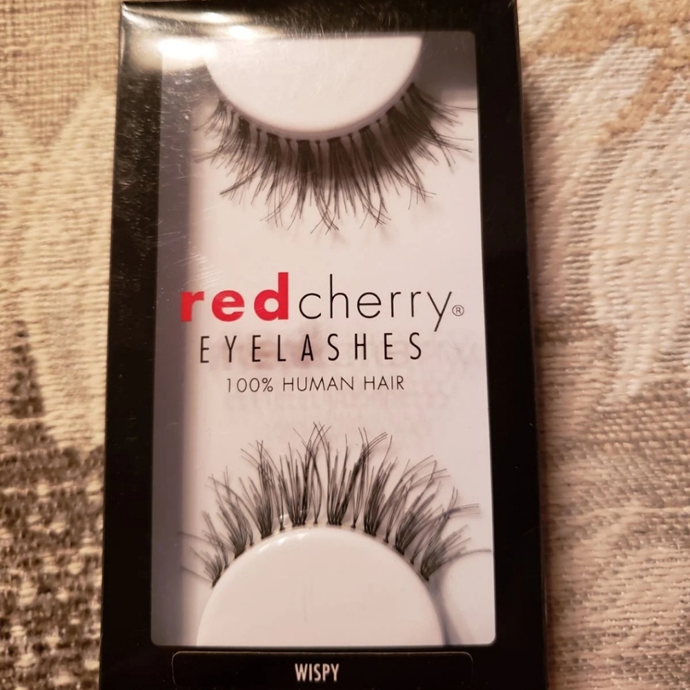 Red Cherry Eyelashes in Wispy, BNIB